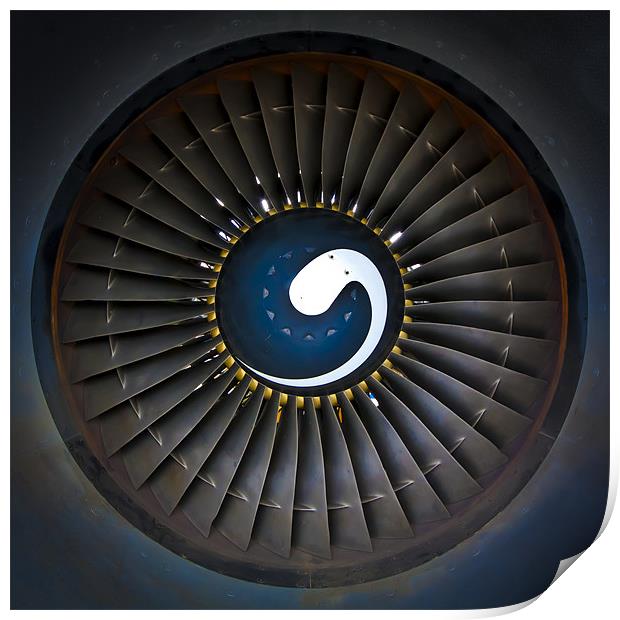 Jet Engine Print by Malcolm Wood