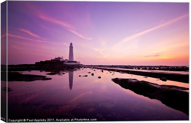 Pink St Mary's Canvas Print by Paul Appleby
