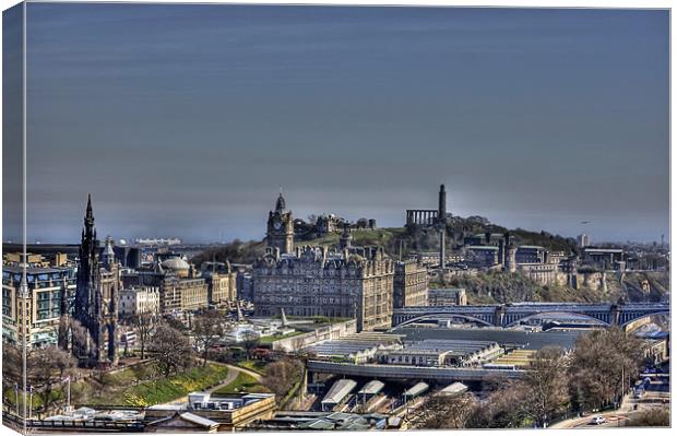 The view to Calton Hill Canvas Print by Tom Gomez
