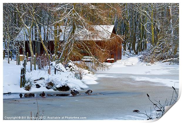 Strichen Winter Scene Print by Bill Buchan