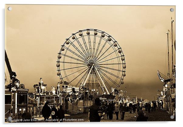 Ferris Wheel Acrylic by John Ellis