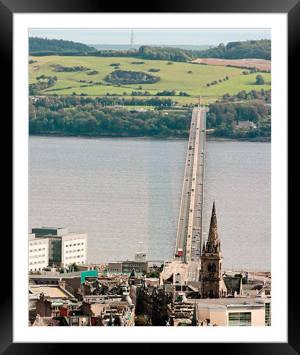 Tay Road Bridge. Framed Mounted Print by Buster Brown