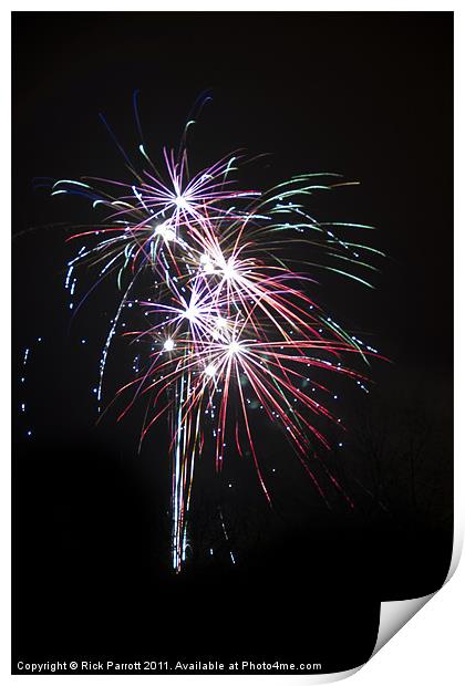Fireworks 01 Print by Rick Parrott
