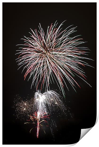 Fireworks02 Print by Rick Parrott