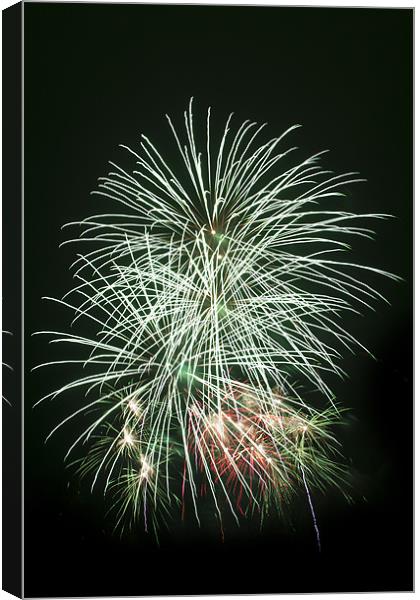 Fireworks 04 Canvas Print by Rick Parrott