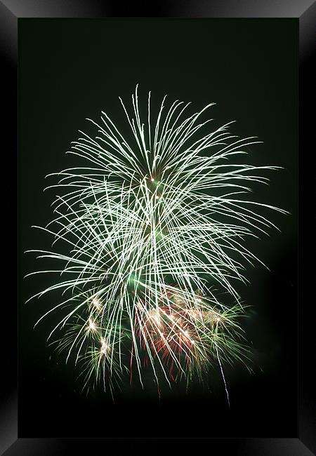 Fireworks 04 Framed Print by Rick Parrott