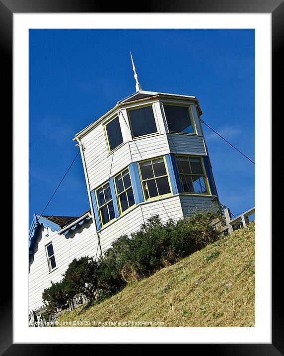 Old Lifeboat Station Framed Mounted Print by John Ellis