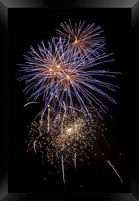 Fireworks 05 Framed Print by Rick Parrott