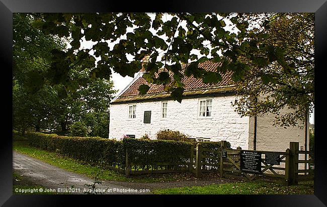 George Stephenson Cottage Museum Framed Print by John Ellis
