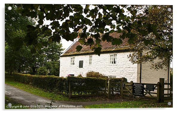 George Stephenson Cottage Museum Acrylic by John Ellis