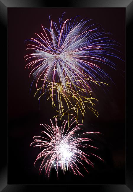 Fireworks 06 Framed Print by Rick Parrott