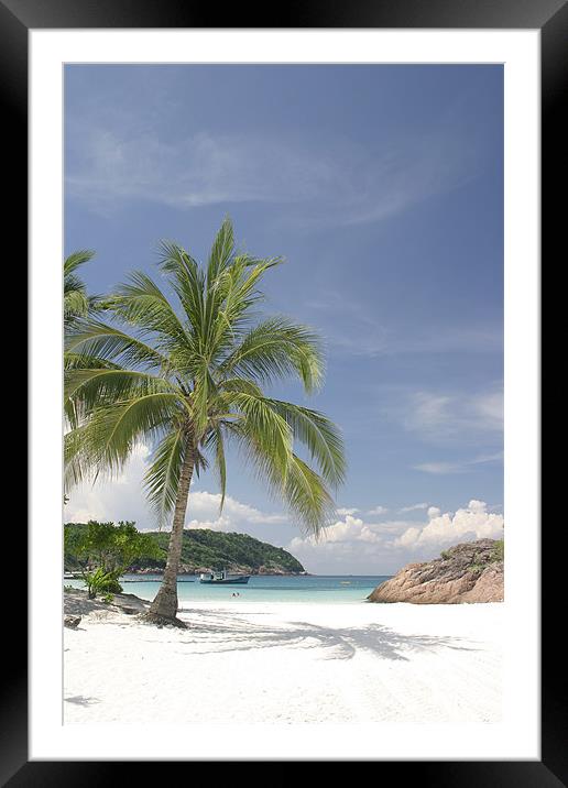 Clear water beach Framed Mounted Print by Ankor Light