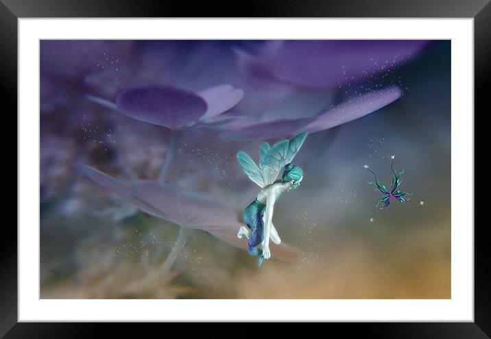 Fae Framed Mounted Print by Elaine Manley