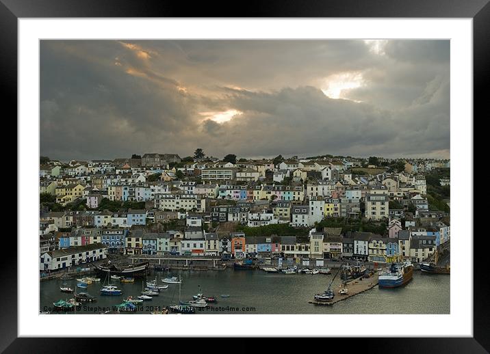 Brixham after the storm Framed Mounted Print by Stephen Wakefield
