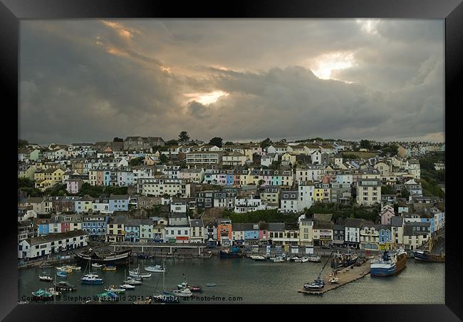 Brixham after the storm Framed Print by Stephen Wakefield