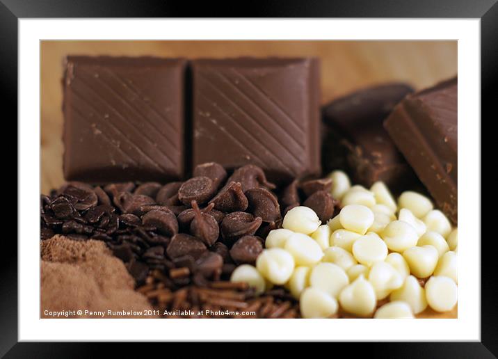 chocolate, chocolate, chocolate Framed Mounted Print by Elouera Photography