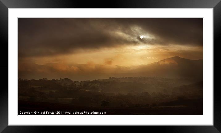 Sugar Loaf Dawn Framed Mounted Print by Creative Photography Wales