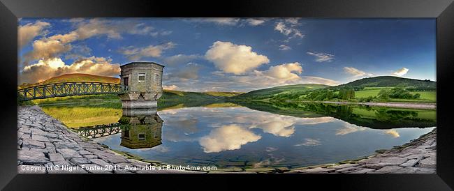 Talybont Reservoir Reflection Framed Print by Creative Photography Wales