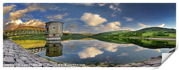 Talybont Reservoir Reflection Print by Creative Photography Wales