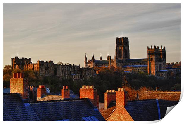 Durham roof tops Print by kevin wise