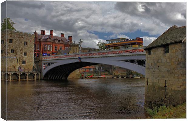 LENDAL BRIDGE , YORK 2011 Canvas Print by Martin Parkinson