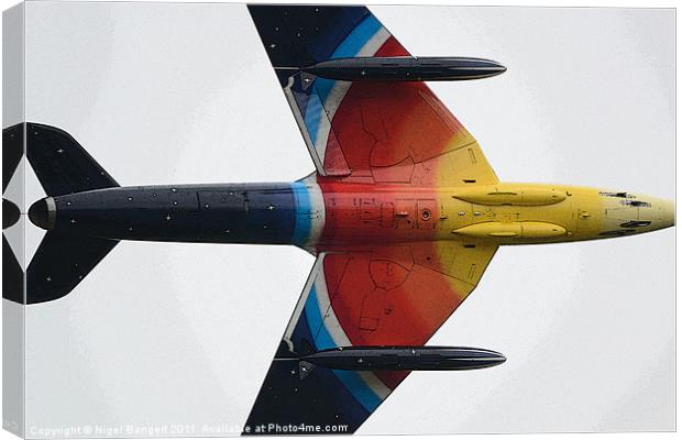 Hawker Hunter G-PSST Canvas Print by Nigel Bangert