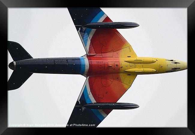 Hawker Hunter G-PSST Framed Print by Nigel Bangert