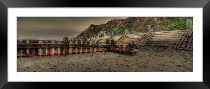 Breaker Panorama Framed Mounted Print by Nick Coleby