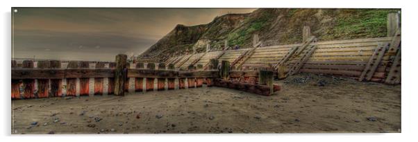 Breaker Panorama Acrylic by Nick Coleby