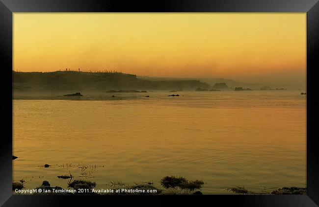 Sunrise on the bay Framed Print by Ian Tomkinson