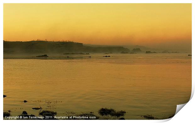 Sunrise on the bay Print by Ian Tomkinson