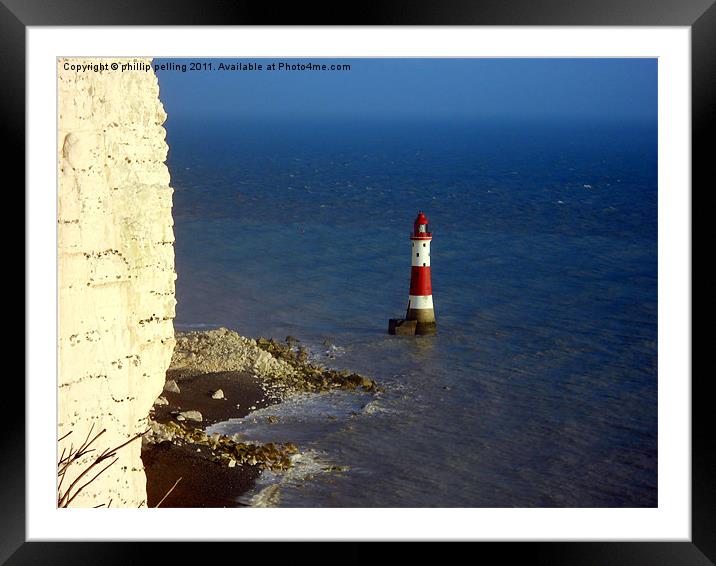 Candle in the sea. Framed Mounted Print by camera man