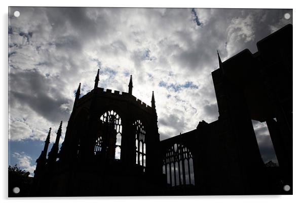 Coventry Cathedral Acrylic by david harding