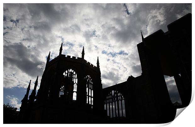 Coventry Cathedral Print by david harding