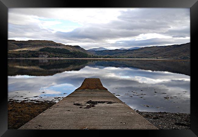 Reflections on Loch Carron Framed Print by Carol Kelly 
