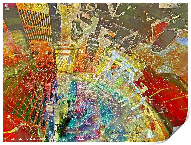 abstract Print by joseph finlow canvas and prints