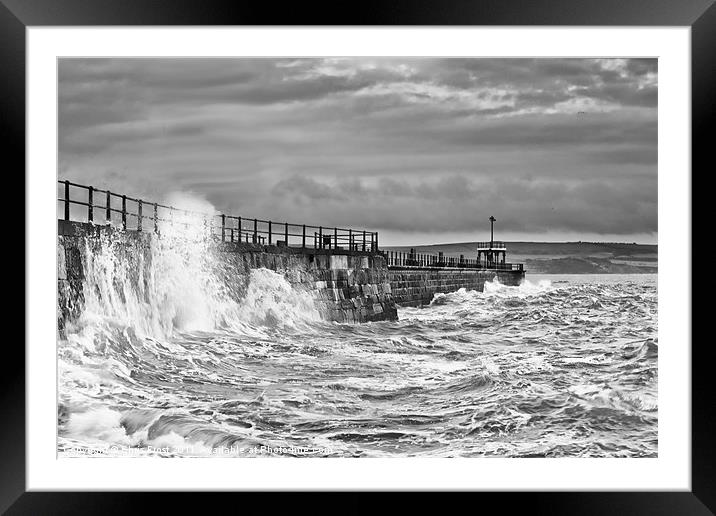Weymouth's Winter Seas Framed Mounted Print by Chris Frost