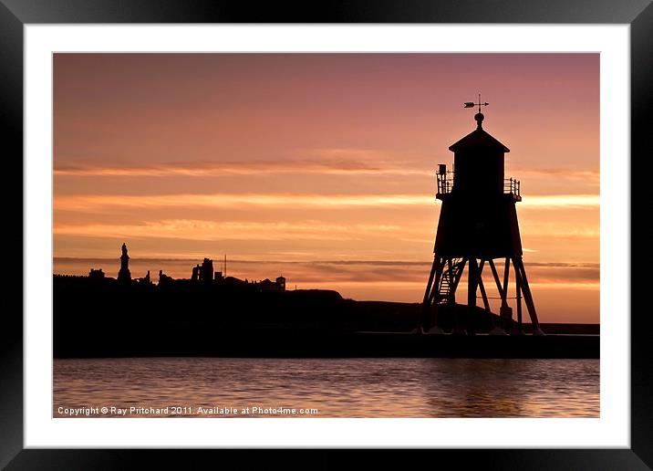 The Groyne Framed Mounted Print by Ray Pritchard