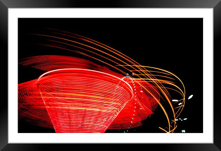 funfair lights Framed Mounted Print by david harding