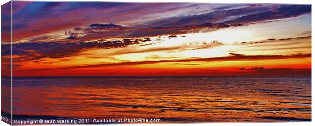 Sky and Sea Canvas Print by Sean Wareing