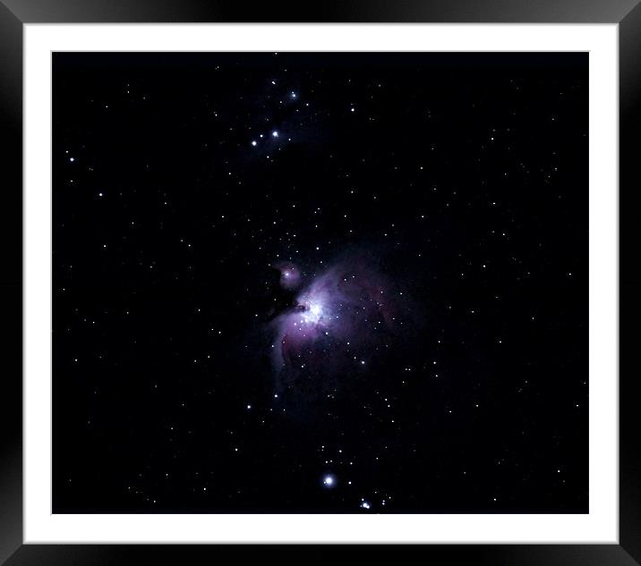 The Great Orion Nebula Framed Mounted Print by Grant Glendinning