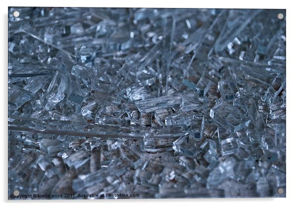 broken glass Acrylic by kirstin price