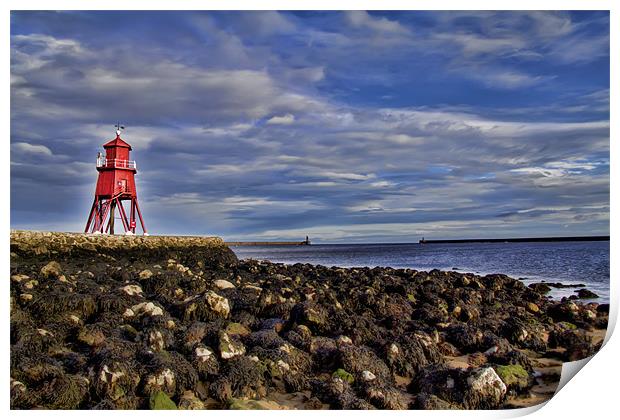 south shields groyne Print by Northeast Images