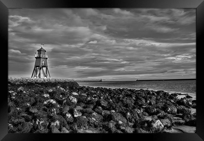 south shields groyne Framed Print by Northeast Images