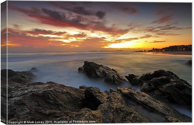 Dawn at the Rocks Canvas Print by Mark Lucey
