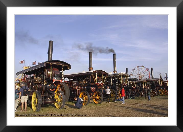 Showmans Engines Framed Mounted Print by Paul Brewer