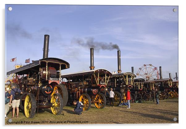 Showmans Engines Acrylic by Paul Brewer