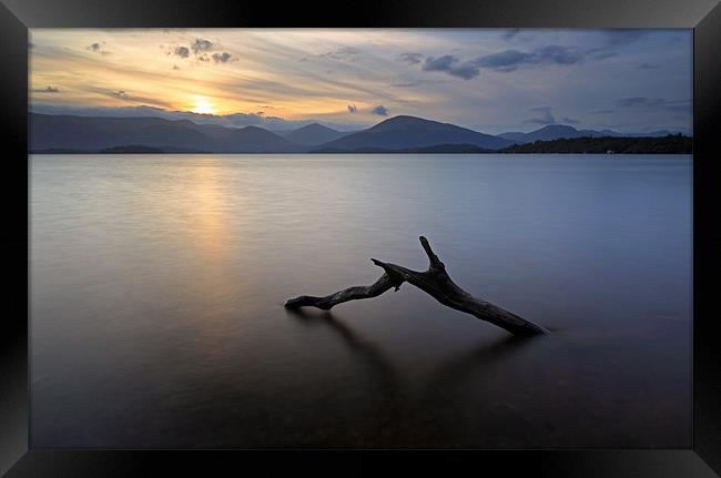 Loch Lomond Sunset Framed Print by Grant Glendinning