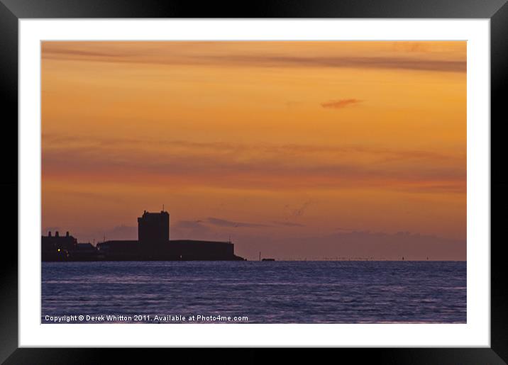 Broughty Ferry Castle Dundee Framed Mounted Print by Derek Whitton