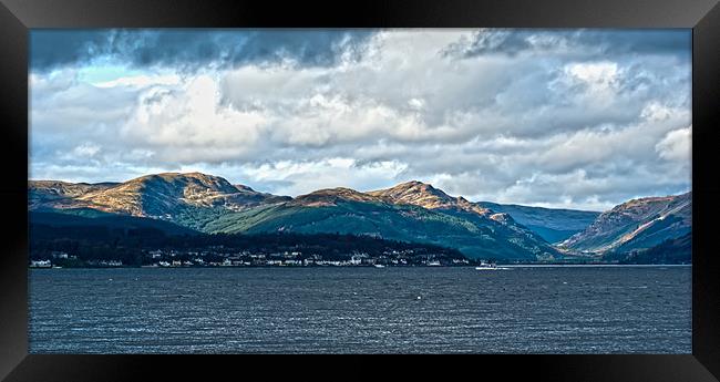 View Over Dunoon Framed Print by Grant Paterson